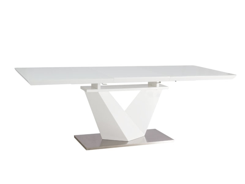 Stół rozkładany Aramoko III 160-220x90 cm biały  - zdjęcie 3