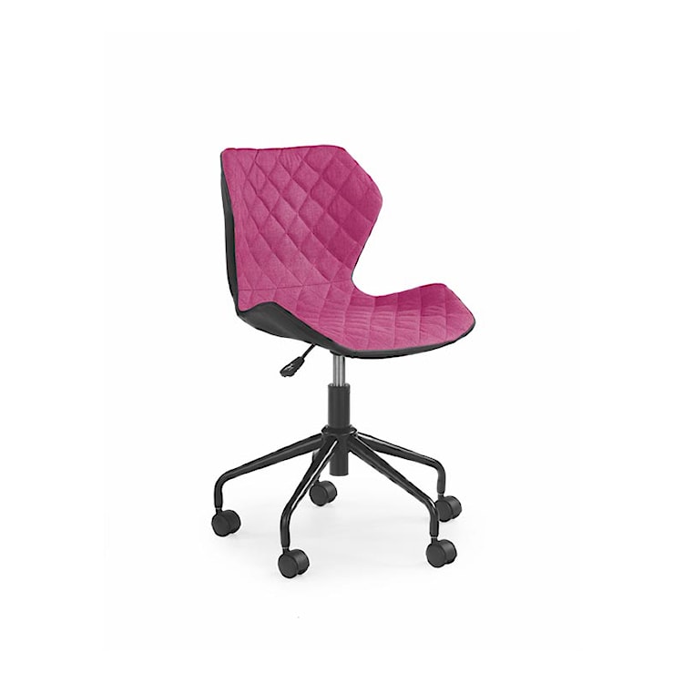 Fotel biurowy Forint czarno-różowy  - zdjęcie 2