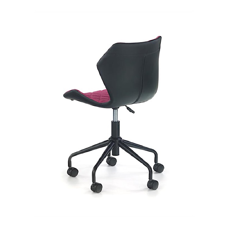 Fotel biurowy Forint czarno-różowy  - zdjęcie 3