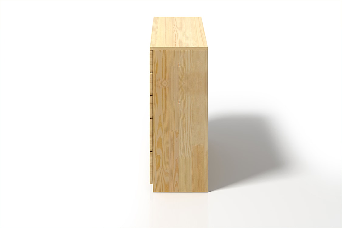 Komoda Noava z drewna sosnowego z ośmioma szufladami Palisander  - zdjęcie 4