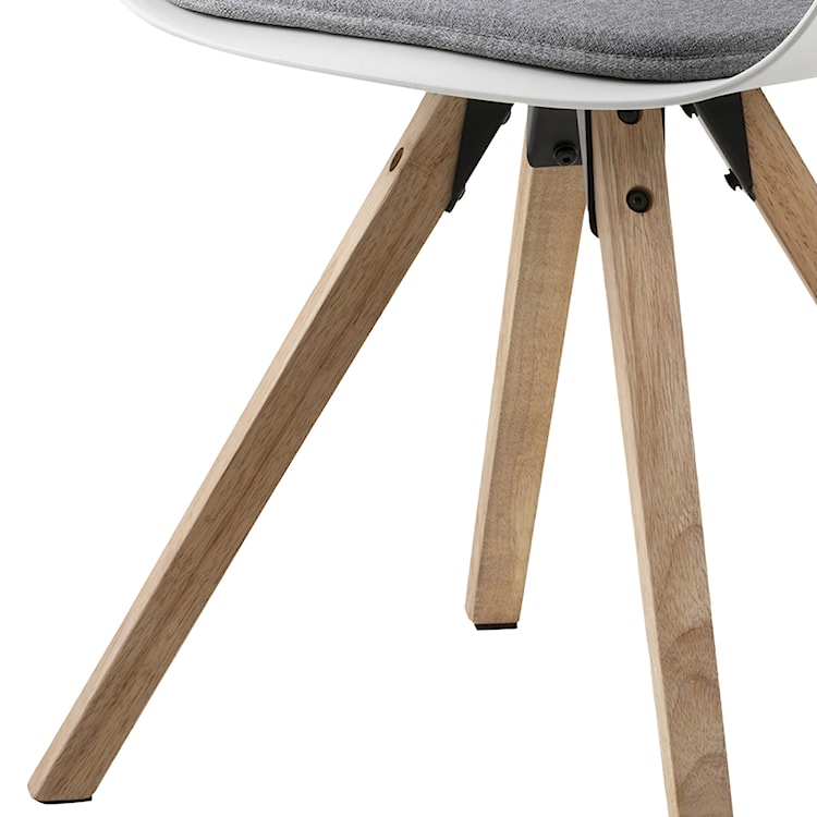 Krzesło Schino z drewnianymi nóżkami  - zdjęcie 4
