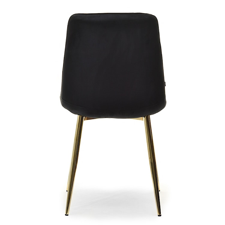 Krzesło tapicerowane Briare czarno - złote  - zdjęcie 4