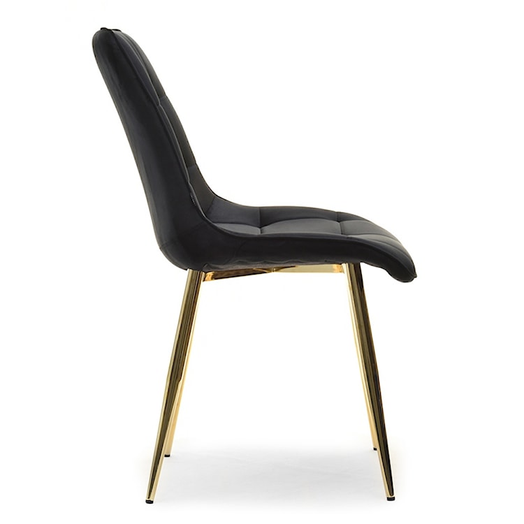 Krzesło tapicerowane Briare czarno - złote  - zdjęcie 5