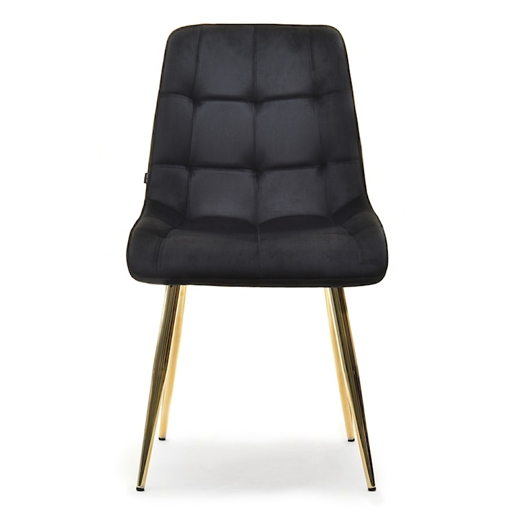 Krzesło tapicerowane Briare czarno - złote  - zdjęcie 6