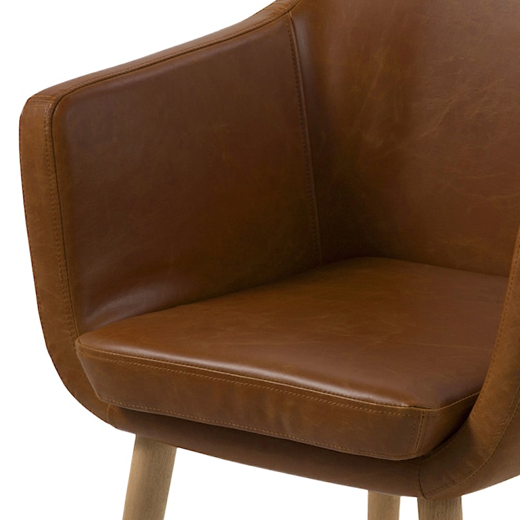 Krzesło tapicerowane Marcelio jasny brąz  - zdjęcie 5