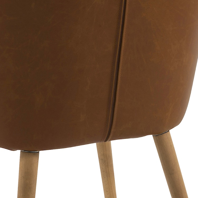 Krzesło tapicerowane Marcelio jasny brąz  - zdjęcie 6