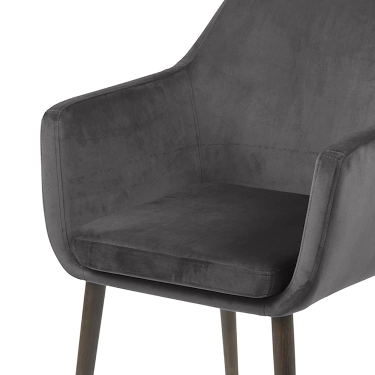 Krzesło tapicerowane Marcelio szaro - brązowe  - zdjęcie 2