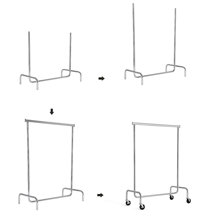 Wieszak mobilny Clinic 110-150 cm  - zdjęcie 8