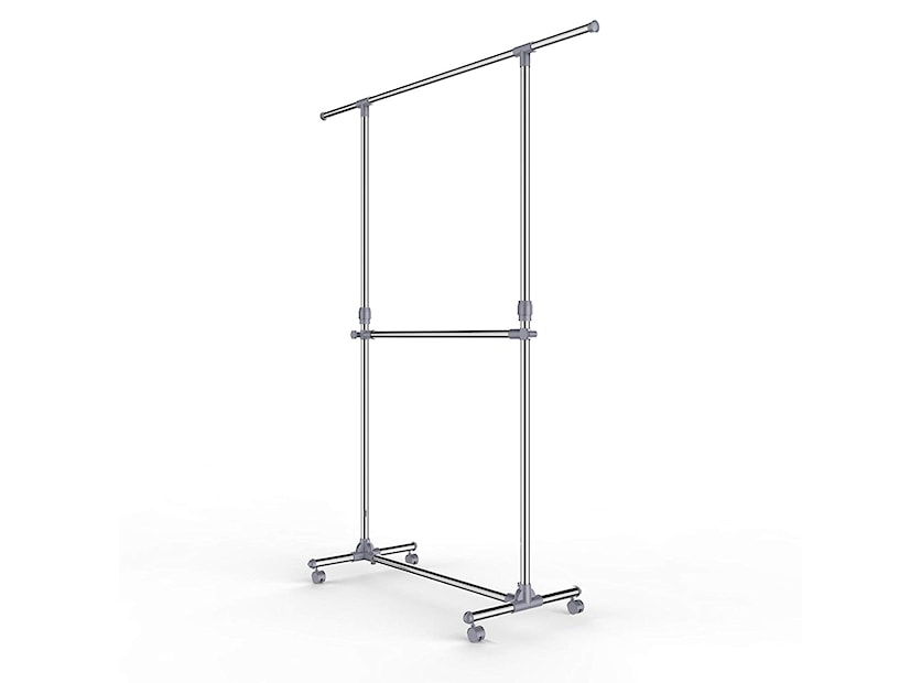 Wieszak mobilny Clinic 90-166 cm podwójny 