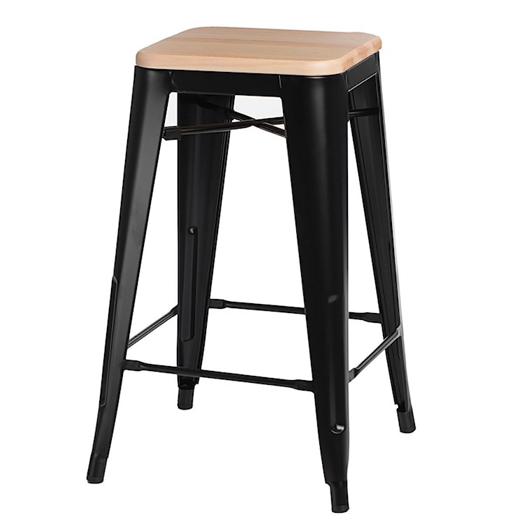 Hoker Paris Wood 65 cm czarny - sosna naturalna 