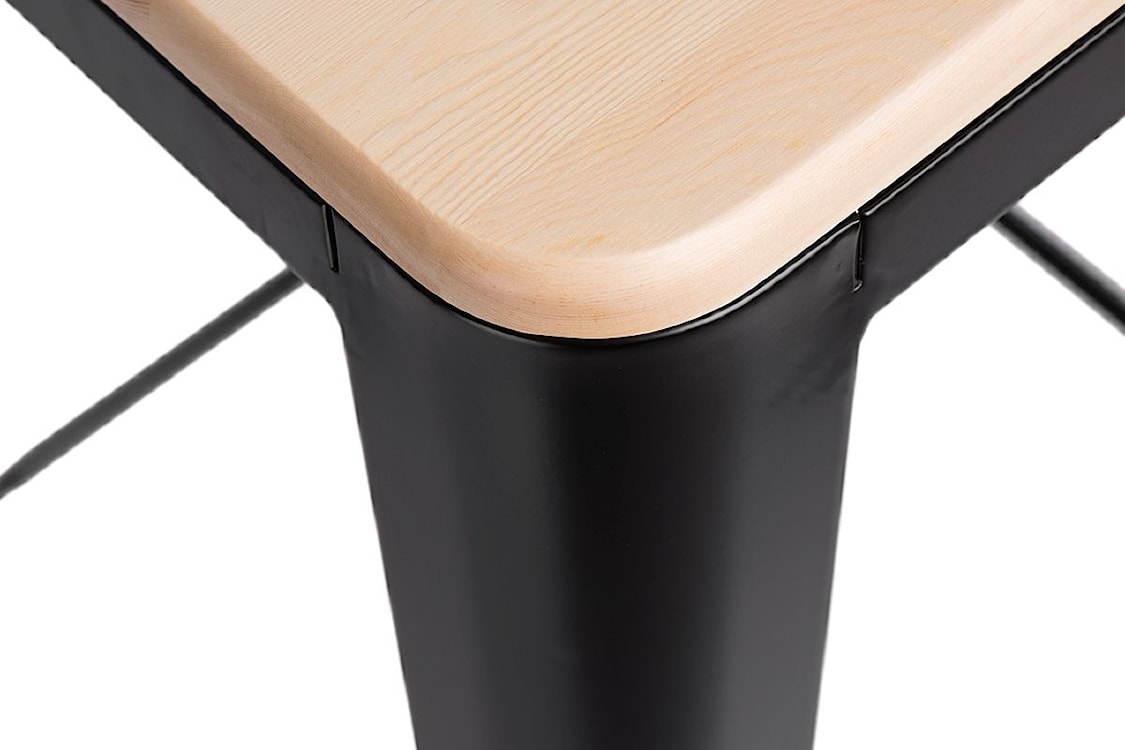 Hoker Paris Wood 65 cm czarny - sosna naturalna  - zdjęcie 2