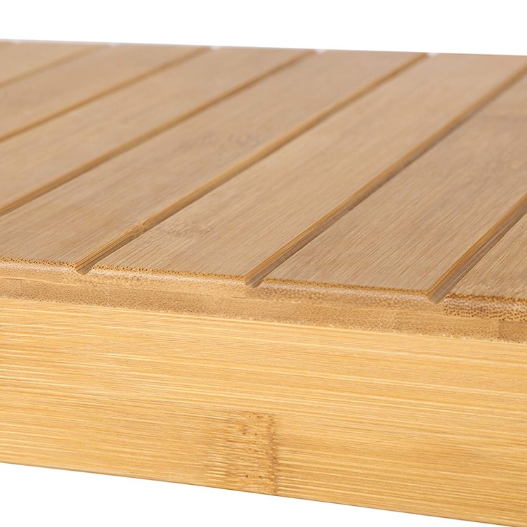 Regał łazienkowy Naturalel z bambusowego drewna z trzema półkami 70 cm  - zdjęcie 2