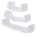 Zestaw trzech półek Kaliopsi białych 30 cm, 45 cm, 60 cm  - zdjęcie 6