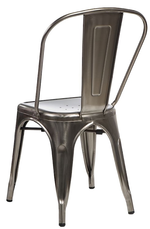 Krzesło Tolader w kolorze metalu  - zdjęcie 2