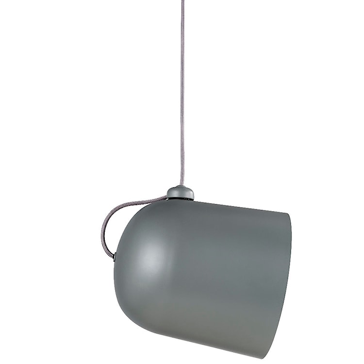 Lampa wisząca Angle 31,5 cm szary metalowy klosz  - zdjęcie 4