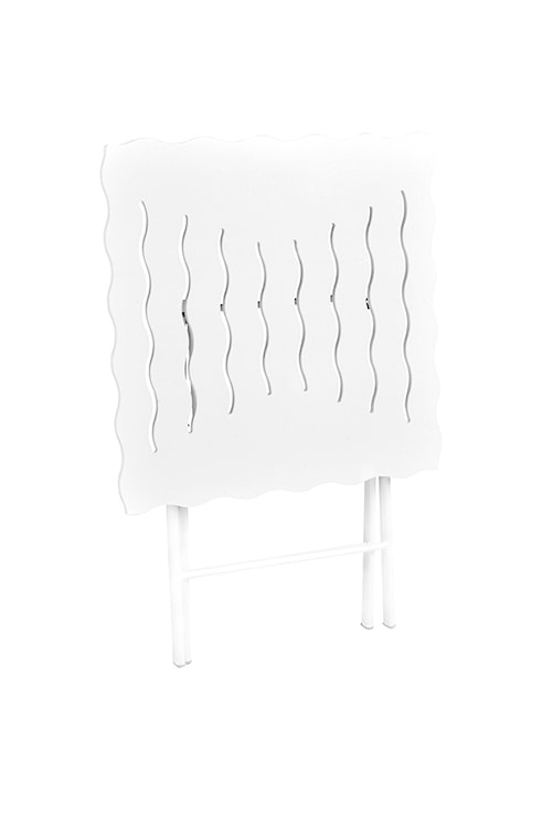 Zestaw ogrodowy dwuosobowy Allentra ze stolikiem i krzesłami biały   - zdjęcie 7