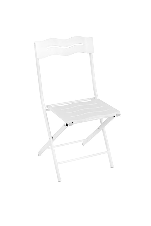 Zestaw ogrodowy dwuosobowy Allentra ze stolikiem i krzesłami biały   - zdjęcie 6