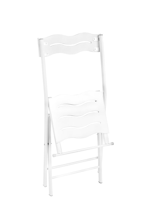Zestaw ogrodowy dwuosobowy Allentra ze stolikiem i krzesłami biały   - zdjęcie 5