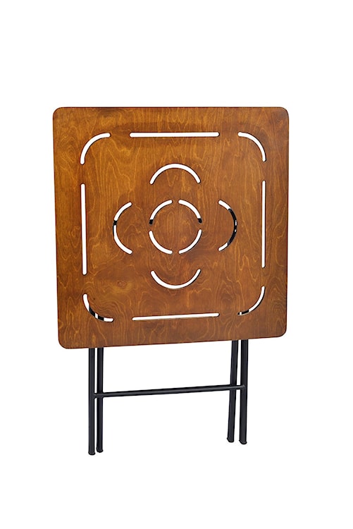 Zestaw ogrodowy dwuosobowy Devolls ze stolikiem i krzesłami brązowy   - zdjęcie 6