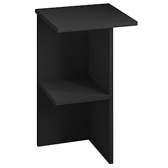 Stolik nocny Drooke 36 cm z półką grafitowy