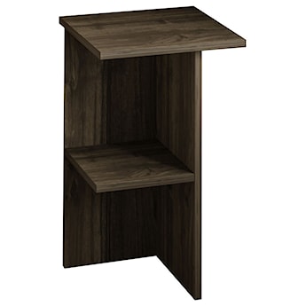Stolik nocny Drooke 36 cm z półką orzech