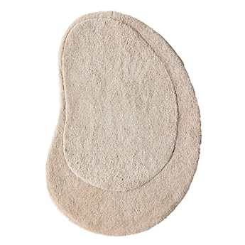 Dywanik łazienkowy Funnces 85x60 cm kremowy