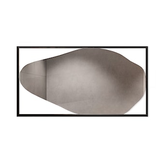 Lustro ścienne Hubertus 160x80 cm w czarnej ramie poziome