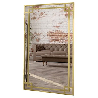Lustro ścienne Gabriela 120x60 cm w złotej ramie