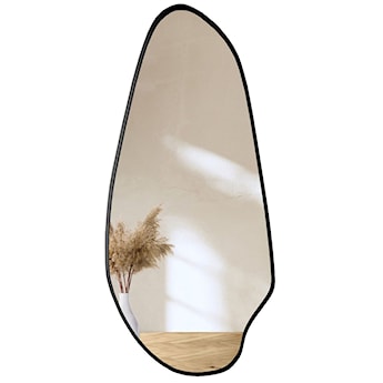 Lustro ścienne Jaspis 150x68 cm w czarnej ramie