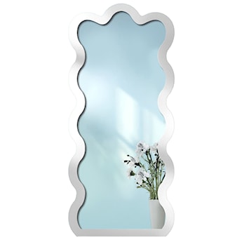 Lustro ścienne Wave 154x70 cm w białej ramie