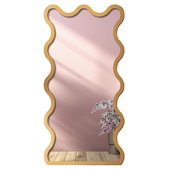 Lustro ścienne Twist 180x90 cm w złotej ramie