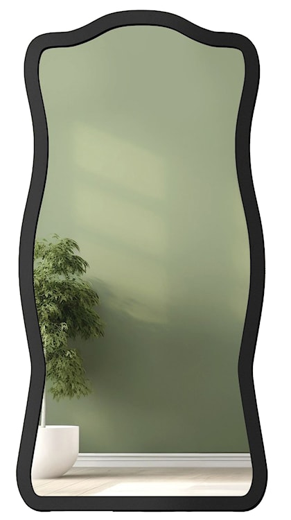 Lustro ścienne Tutti 180x90 cm w czarnej ramie  - zdjęcie 2