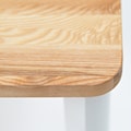 Stół kwadratowy Triventi 80x80 cm białe zaokrąglone nogi  - zdjęcie 2