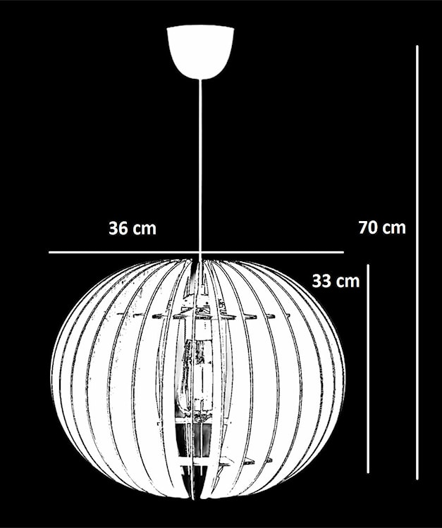 Lampa wisząca Sheeze biała kula  - zdjęcie 2