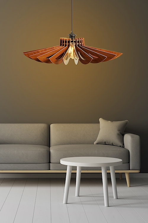 Lampa wisząca Monoveng średnica 68 cm orzech  - zdjęcie 2