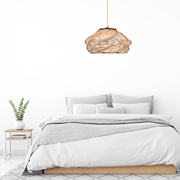 Lampa wisząca Imprelle średnica 36 cm bambusowy klosz  - zdjęcie 4