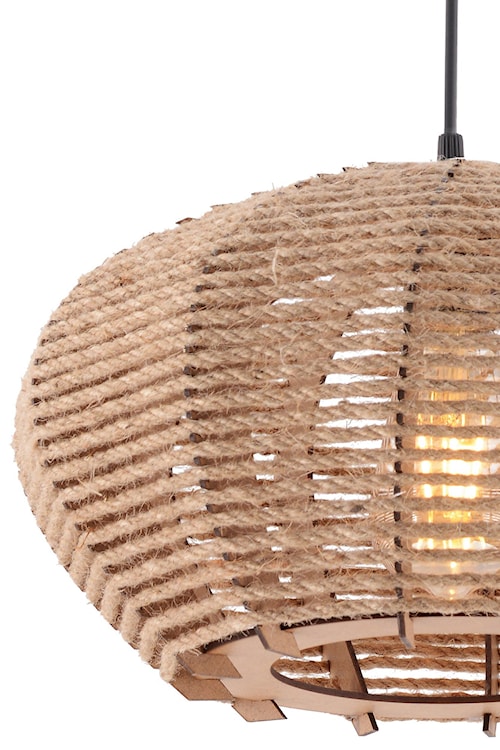 Lampa wisząca Foggler jutowy klosz średnica 35 cm  - zdjęcie 3
