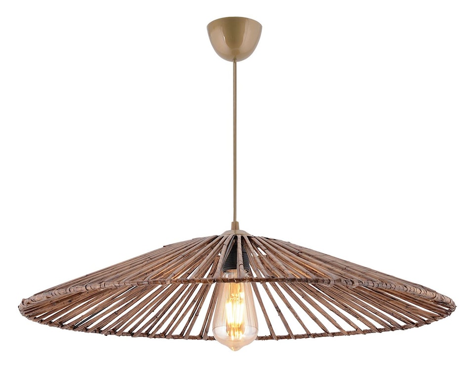 Lampa wisząca Duport średnica 61 cm bambusowy klosz 