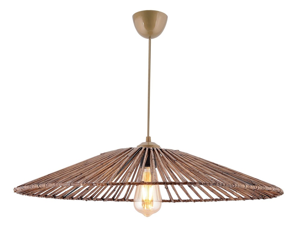 Lampa wisząca Duport średnica 61 cm bambusowy klosz  - zdjęcie 4