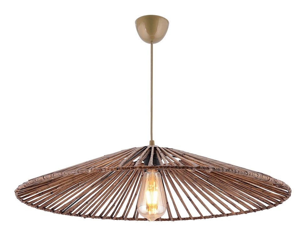 Lampa wisząca Duport średnica 61 cm bambusowy klosz  - zdjęcie 5