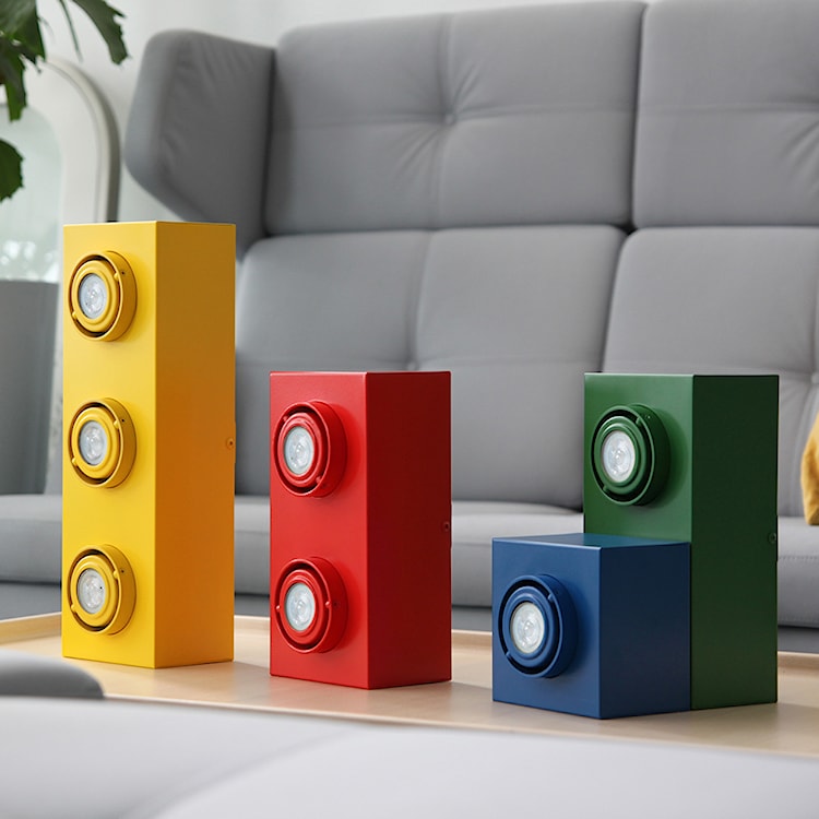 Lampa sufitowa Boxie x2 LEGO mini czerwona  - zdjęcie 2