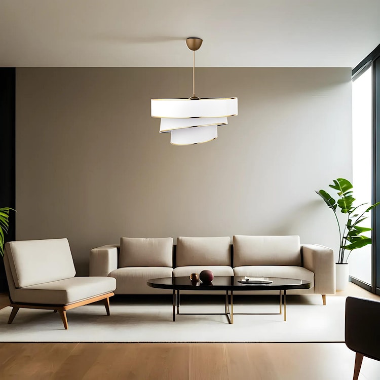 Lampa wisząca Encolust biały/złoty  - zdjęcie 2