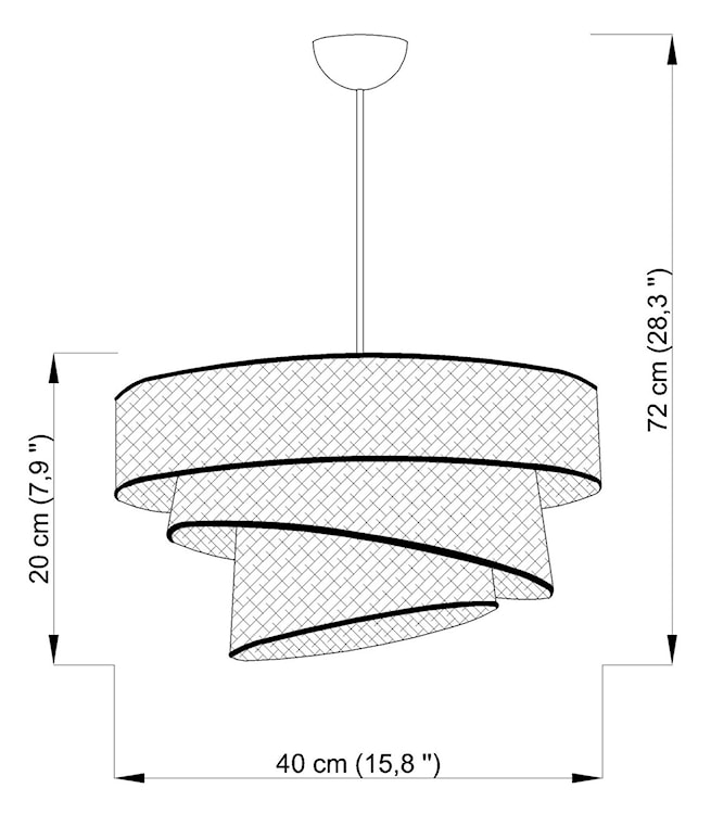 Lampa wisząca Encolust biały/złoty  - zdjęcie 4