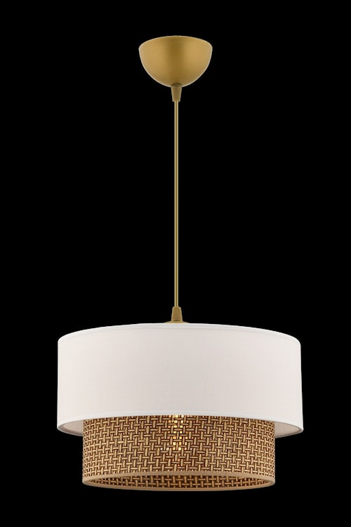 Lampa wisząca Echo biało-beżowa  - zdjęcie 3