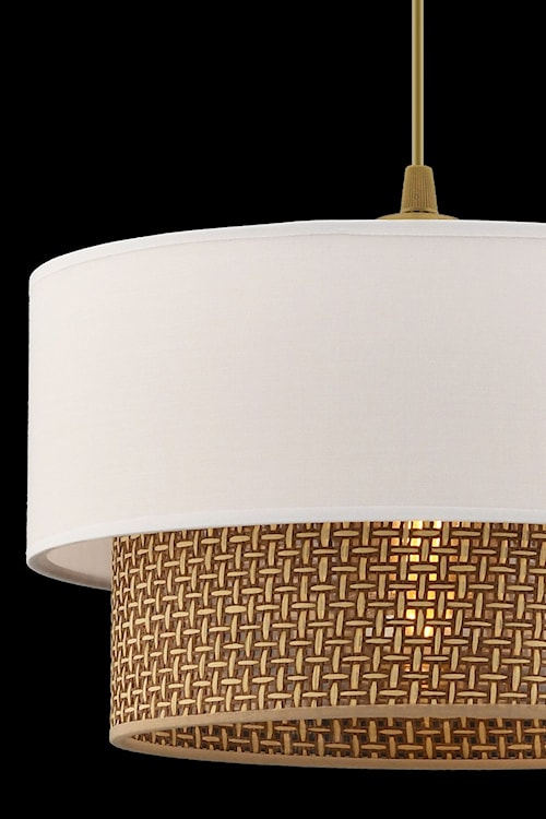 Lampa wisząca Echo biało-beżowa  - zdjęcie 4