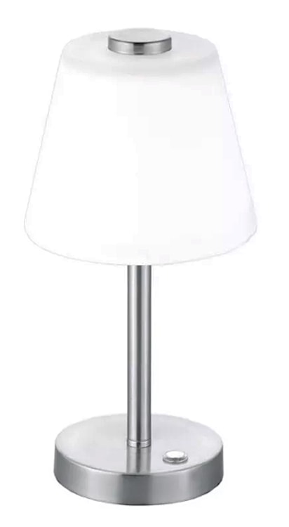 Lampa stołowa Emerald LED biało-srebrna
