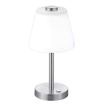 Lampa stołowa Emerald LED biało-srebrna