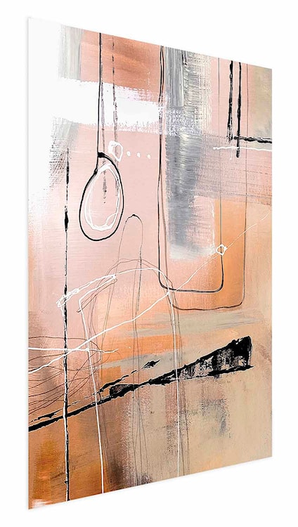 Plakat Pastelowa abstrakcja 90x60 cm