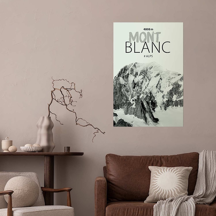 Plakat Mont Blanc 60x40 cm  - zdjęcie 2