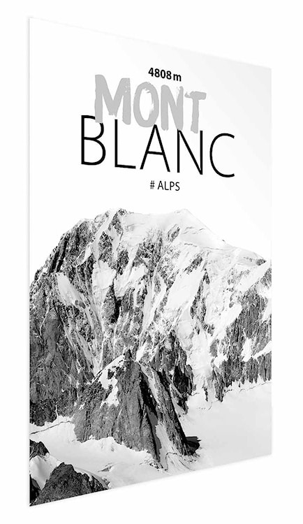 Plakat Mont Blanc 90x60 cm